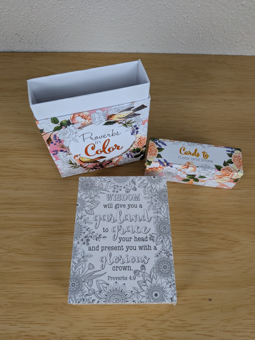 Proverbs in Color Coloring Cards - Picture 3 of 8